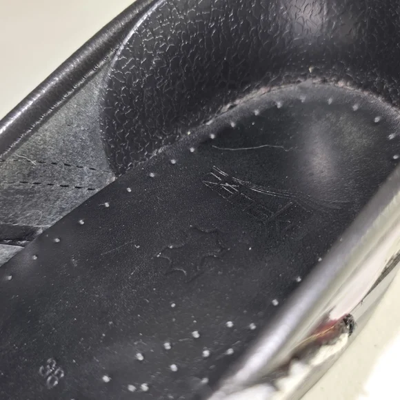 Dansko Professional clogs red black marble patent leather finish size 38 (7.5) * - Picture 13 of 16